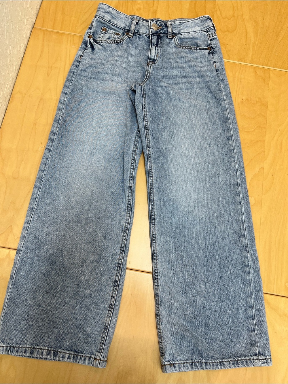 Aeropostale Light Blue Wide-Leg Jeans